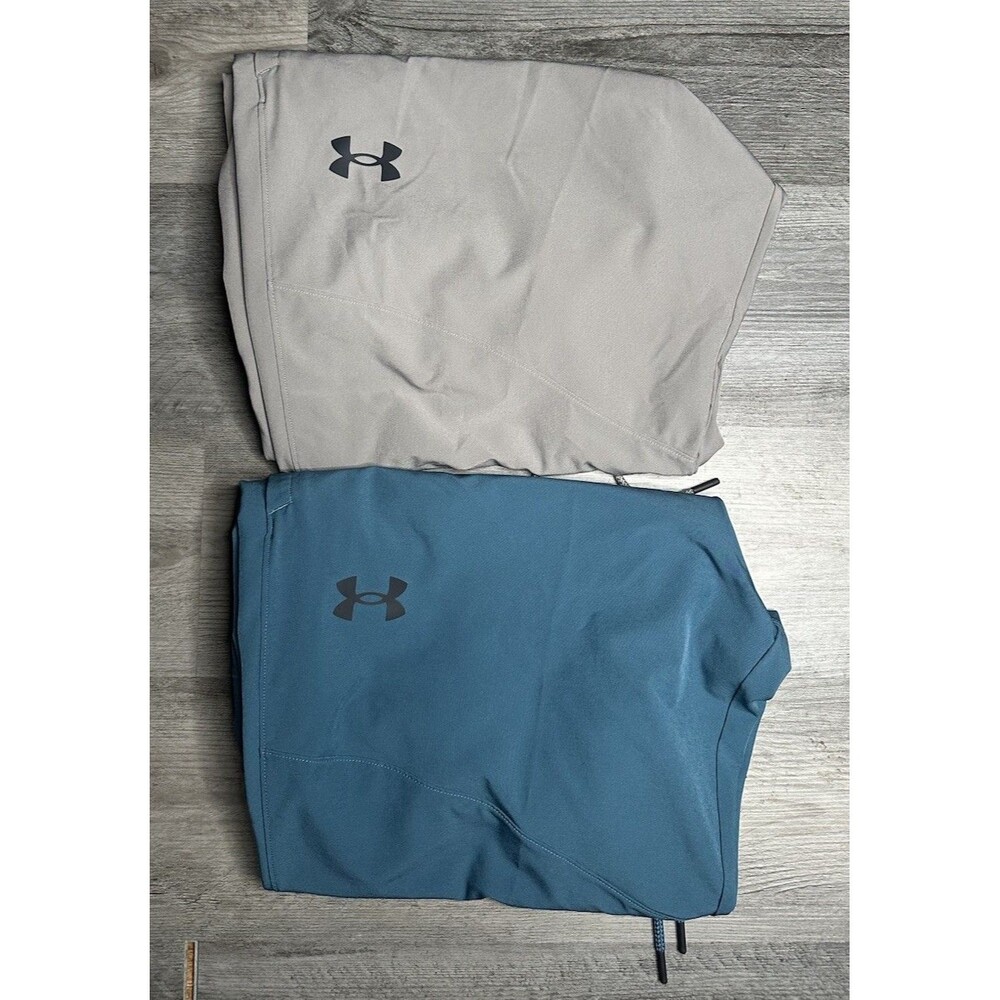 Lot Of 2 Under Armour Men’s Athletic Track Pants 2XL Teal/Gray